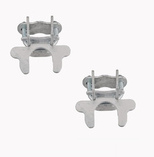Kennel Gate Latch for 1-3/8" Frames, Galvanized Steel, 2 Pack