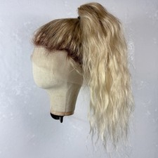"PELUCA 26"" 100% BRASILEÑA cabello humano uso diario! 360 Encaje Marrón Rts Rubio Platino
