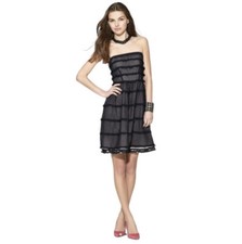 Marc by Marc Jacobs Dea Strapless Dress $328 Jet Blue Size 2 Pleated Ruffles