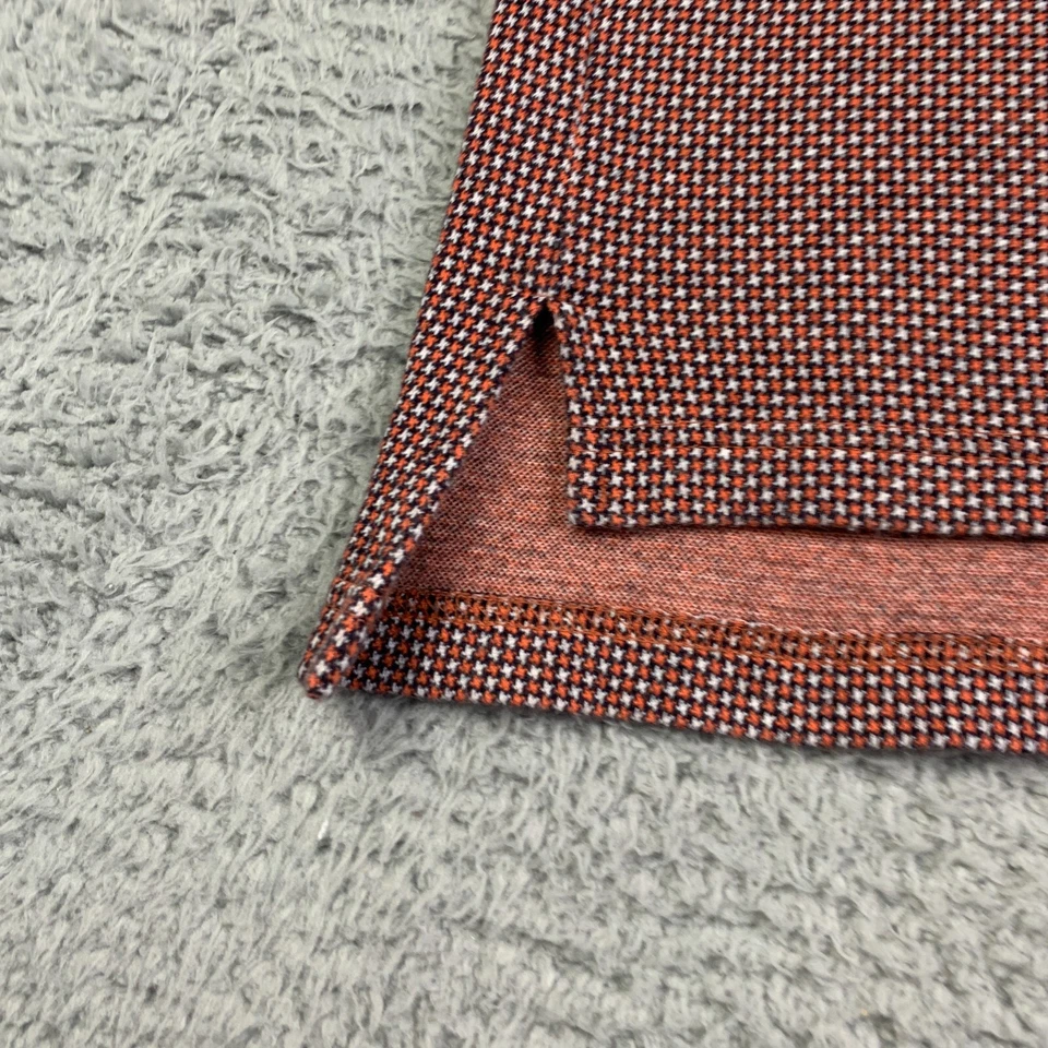 Повседневная мужская рубашка-поло Slazenger для взрослых большая оранжевая белая с геометрическим узором для гольфа - Изображение 2 из 4