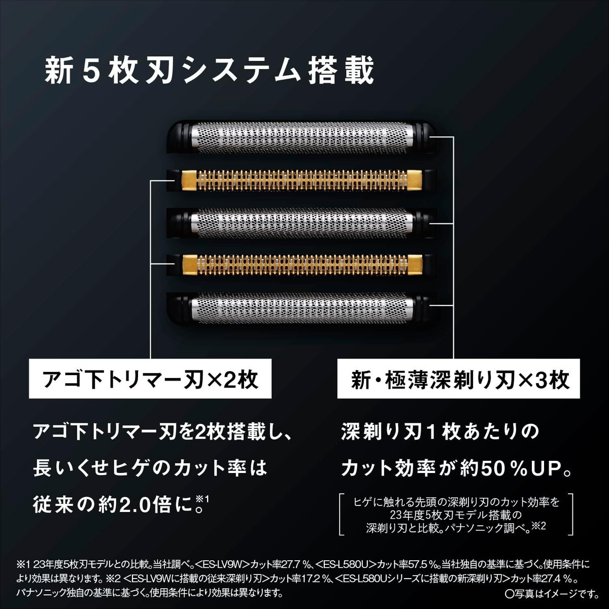 Panasonic ES-L550U-S shaver LAMDASH PRO 5 blades AC100-240 Japan