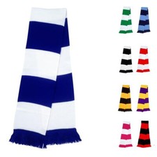Striped Scarf Winter Teamwear Football Rugby Sports Team Scarves  140 x 20cm