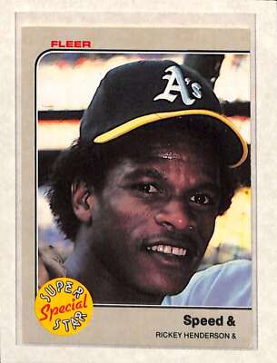 1983 Fleer Super Special Star #646 Rickey Henderson Reggie Jackson