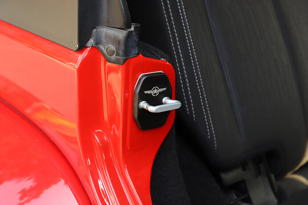 Protection Trim Door Lock Buckle Black Steel 4PCS For Ford Focus ST RS Protection Trim Door Lock Buckle Black Steel 4PCS For Ford Focus ST RS