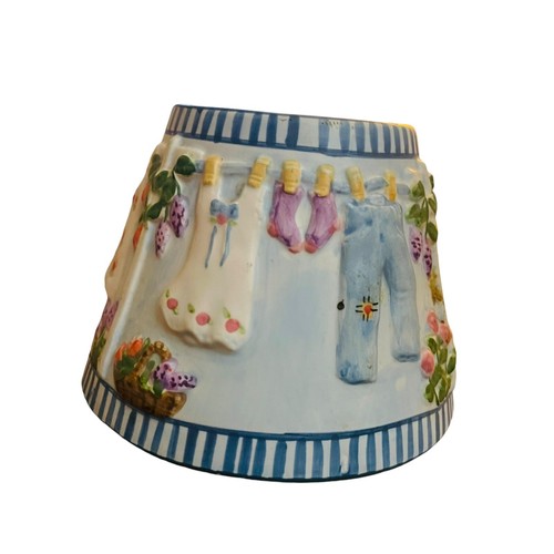 Yankee Candle Cerámica Vela Sombra Topper Día de Lavandería Floral - Imagen 2 de 9