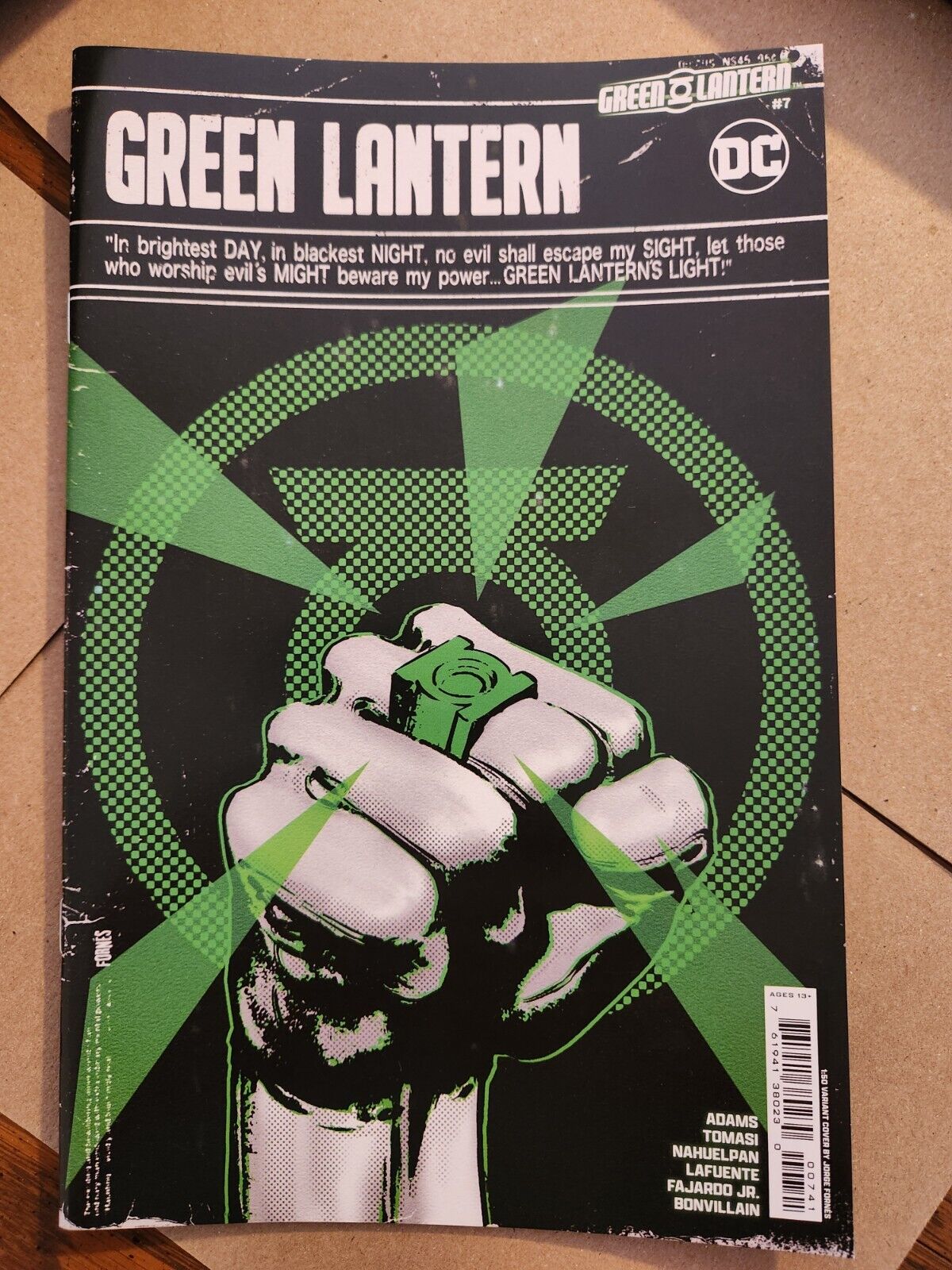 Green Lantern Vol 8 - #7 D  1:50 Incentive Ratio Variant - Jorge Fornes
