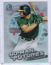 2021 Bowman Chrome Baseball 40-Man Futures Refractor #FMF-13 Tyler Soderstrom