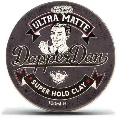 Dapper Dan Ultra Matte Super Hold Clay Hair Styling Product For Men 100ml