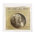 1 Dollar 1967 ICCS MS-64
