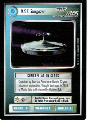 STAR TREK CCG Q CONTINUUM RARE KARTE USA STARGAZER