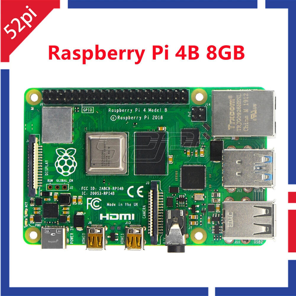 Official Original Raspberry Pi 4 Model B Dev Board or 4b Kit(G) RAM 1GB 2GB