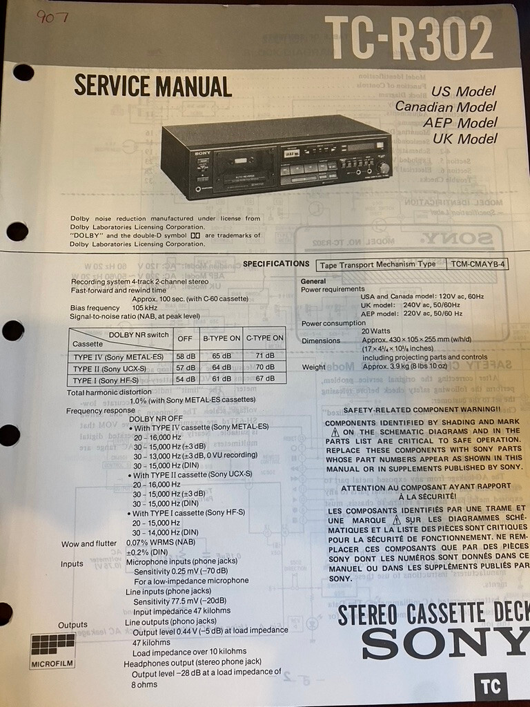 Sony TC-R302 vintage audio equipment - eBay listing photo 4