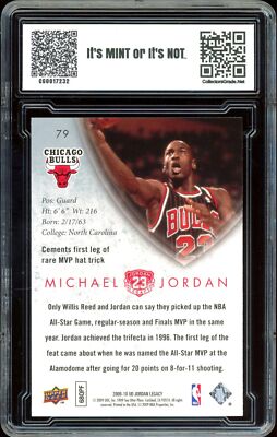 2009 Upper Deck Legacy Collection GOLD #79 Michael Jordan GRADED 