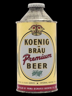 Koenig Brau Beer of Chicago Conetop Theme NEW METAL SIGN: 12 x 16'' Ships Free