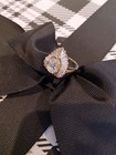 CZ Pear & Baguette CZs Ballerina Halo Ring SIZE 7  — photo 1