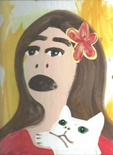 Ella with Fitzgerald by  William Mayer new york artist surreal  impressionist