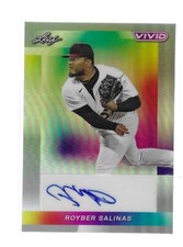 ROYBER SALINAS 2023 LEAF VIVID AUTO CARD #BA-RS1  /9