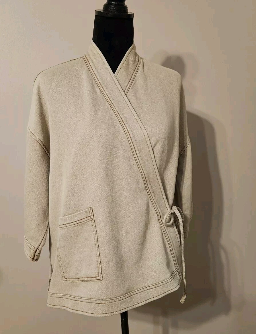Universal Thread Jacket Japanese Style Kimono Tan… - image 3