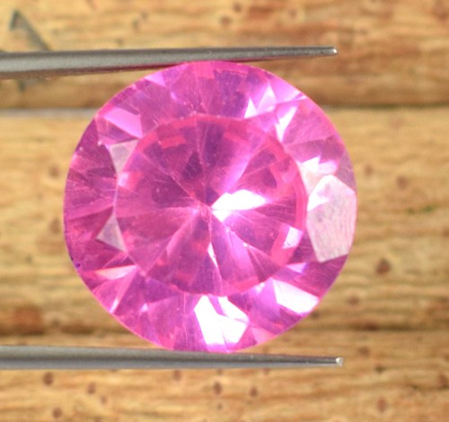 Natürlicher kambodschanischer rosa Zirkon 30,55 ct Rundschliff loser Edelstein zertifiziert E2551 - Bild 9 von 11