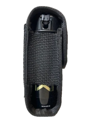 NW SELF DEFENSE PRODUCTS Pepper Spray Holster, Black Nylon - 2 3/4" Belt Loop (6" Holster Size)