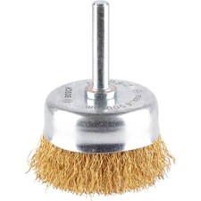 Bosch PRO 0,2 mm gecrimpte Messingdrahtb&uuml;rste 50 mm 6 mm Schaft
