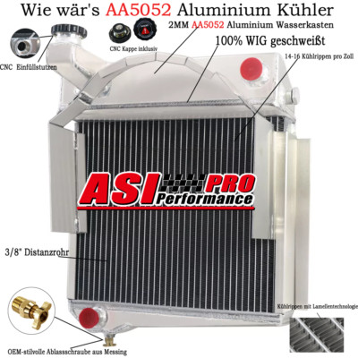 4reihiger Rennkühler für Austin Healey Sprite Bugeye Frogeye MG MIDGET 948/10 DE