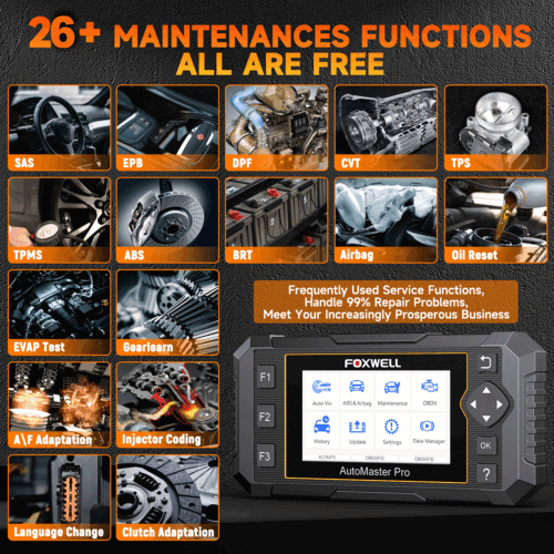 Foxwell NT650 Pro Bidirectional ABS SRS Car OBD2 Scanner Diagnostic Tool Oil EPB - Picture 6 of 17