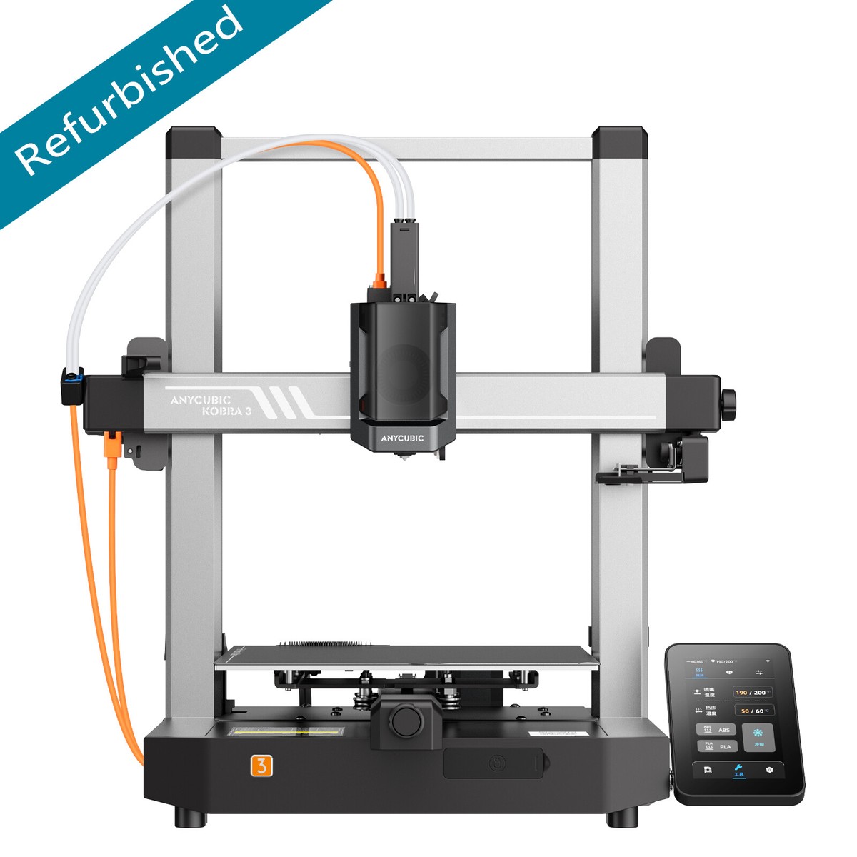 Refurbished 50%】ANYCUBIC Kobra 3 Only Machine FDM 3D Printer