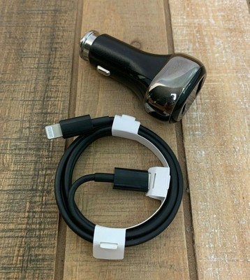 FAST CAR CHARGER for iPhone 12 11 Pro XR XS Max PD USB-C to iPhone Black