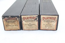  3 ORIGINAL Play-Rite Word Roll Player Piano Roll - Let Me Call You Sweetheart