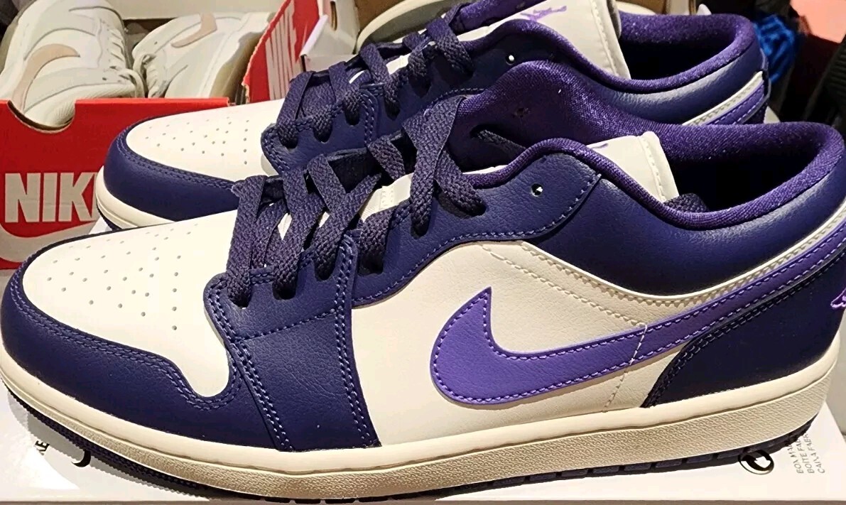 Nike Air Jordan 1 Low Action Grape White Purple DC0774-502 Women's