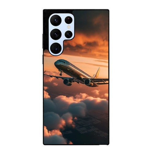 plane flying travel sunset Dustproof Case For Samsung S7 S8 S9 S10 S20 Plus Lite - Picture 2 of 25