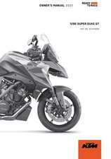 KTM Owners Manual Book Guide 2023 1290 SUPER DUKE GT US