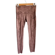 Lululemon Pants Women's 6 Brown Fast Free Tight II 25" Ice Dye Non Reflective