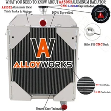3 Rows Radiator For Allis Chalmers Tractors D17 Models (Gas or LP) 70229702
