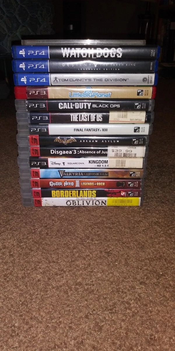 Lot of 14 Sony PlayStation 4 PS4, PS3 and Nintendo WI Games d30