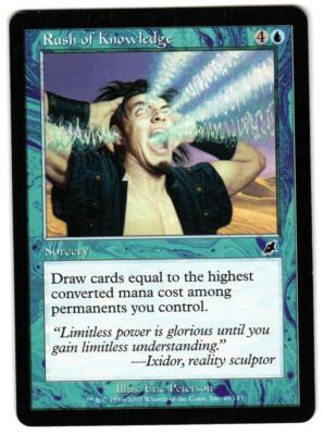 Magic_the_gathering Scourge Rush of Knowledge #49 2003,MTG,LP Common
