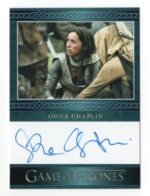 Game of Thrones Legends of the Realm Autograph Oona Chaplin /Lady