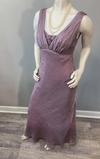 Patra Womens Maxi Empire-Style Dress 3 Quarter Sleeve Shrug Size 8
