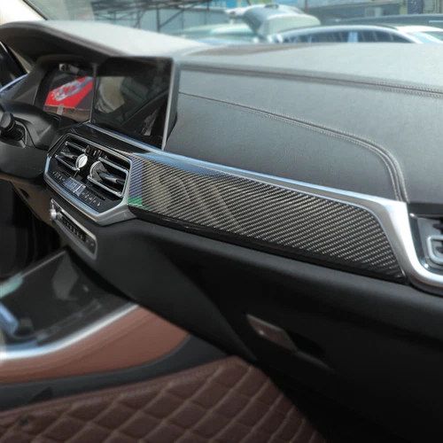 12PCS Dry Carbon Fiber Car Interior Trims Set For BMW X5 G05 X7 G07 2019-2021 - Bild 5 von 13
