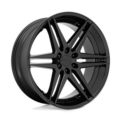 DUB 1PC S267 Dirty Dog 24x10 6x5.5 Glossy Black Milled Wheel 24'' 25mm Rim