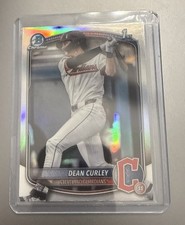 Dean Curley Cleveland Guardians 2025 1st Bowman Draft Refractor Chrome #BDC-129