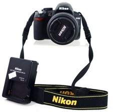 Nikon D3100 14.2MP DSLR Camera w/ 18-55mm Lens  Charger  Battery