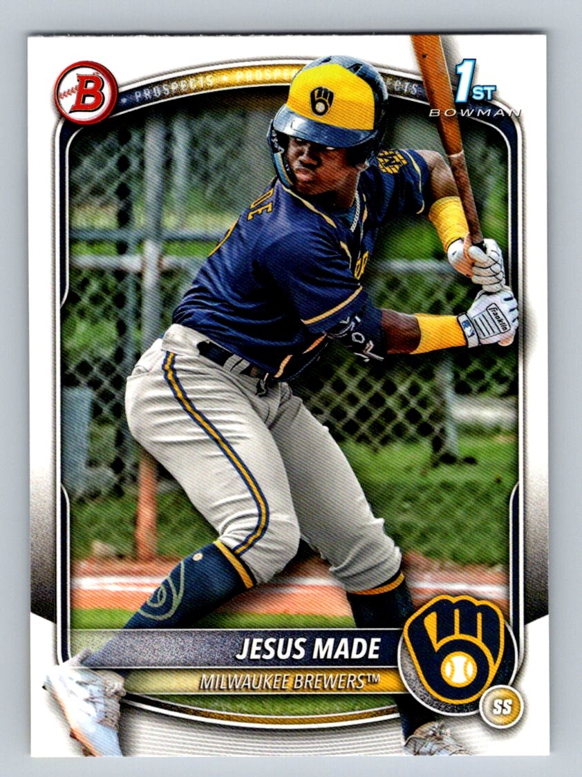 2025 Bowman Jesus Made Prospects #BP-66 Milwaukee Brewers