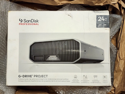 Sandisk Professional G-drive Project 24tb Thunderbolt 3 SDPHG1H-024T-NBAAD