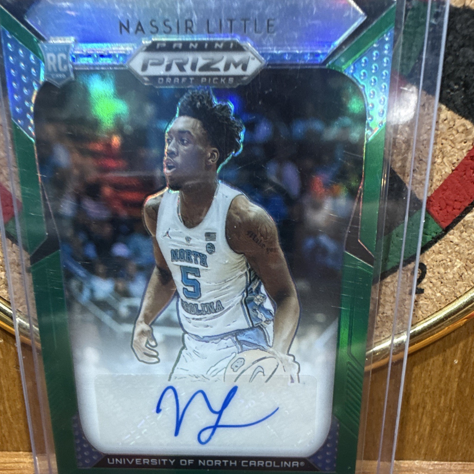 Panini 2019 Prizm Draft Picks Prizm Nassir Little RC Auto #25 North Carolina