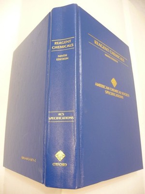 Reagent Chemicals: American Chemical Society Specifications, Official from J...