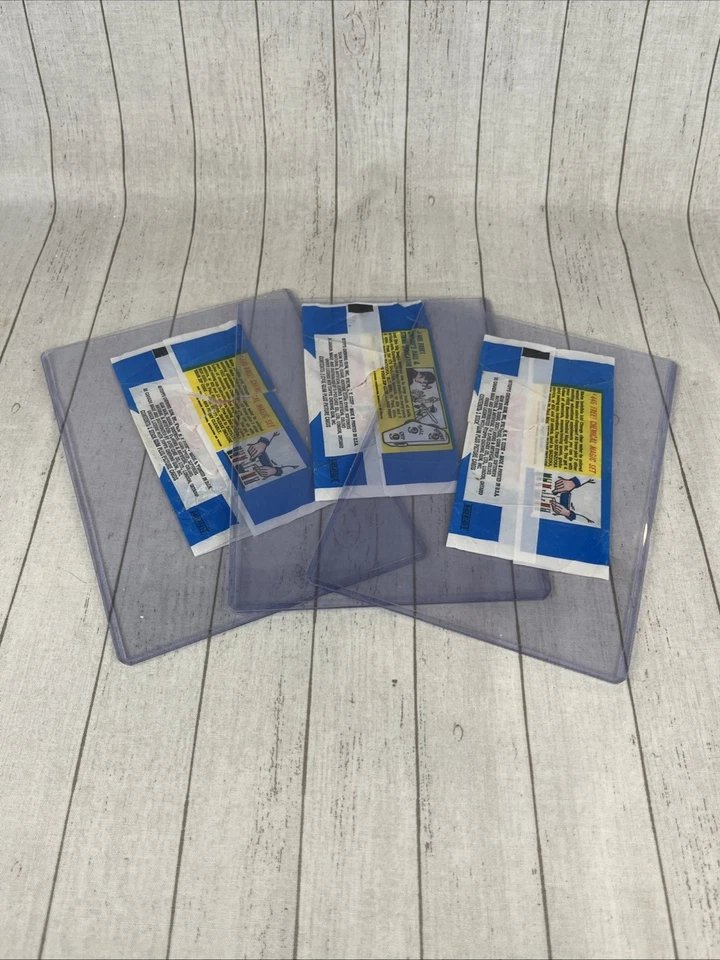 Tres (3) Envolturas de Tarjetas de Goma de Béisbol 1969 Topps Juego Mágico/Indicador de Golpe LEER Foto 4 de 4