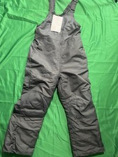 Kids' Snow Bib Snow pants - All In Motion - dark gray, size M minor pre-worn