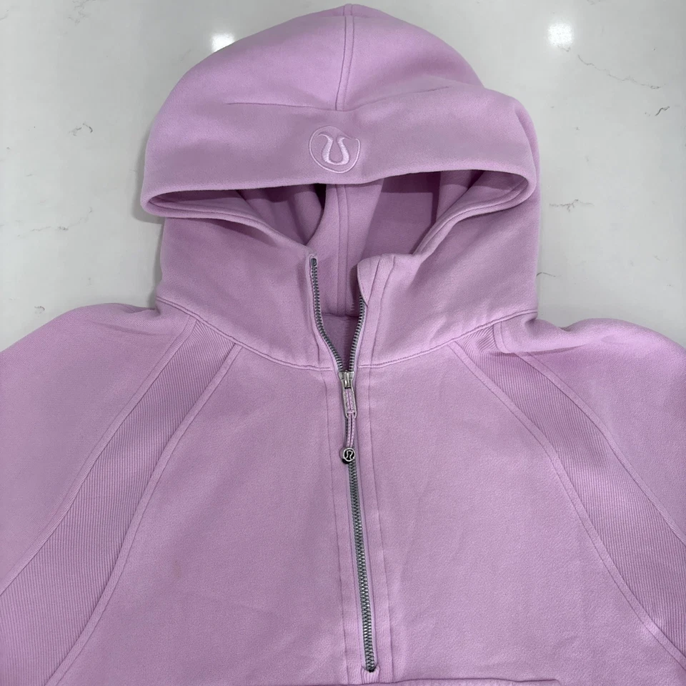 Lululemon Scuba Oversized Half-Zip Hoodie Size XL/XXL Pink LW3DM4S - Image 2 of 4